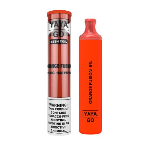 YAYA Go 1600 NTN Orange Fusion Disposable Vape Pen - eJuice.Deals