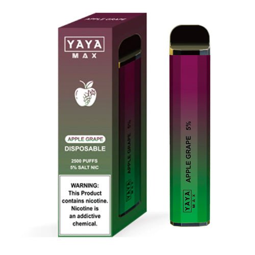YAYA MAX 2500 NTN Apple Grape Disposable Vape Pen - eJuice.Deals