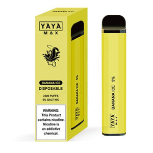 YAYA MAX 2500 NTN Banana Ice Disposable Vape Pen - eJuice.Deals