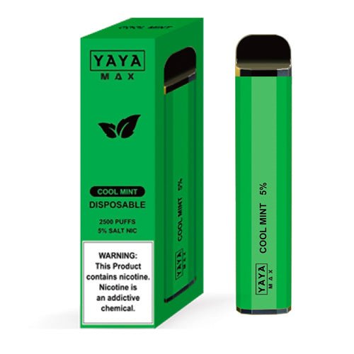 YAYA MAX 2500 NTN Cool Mint Disposable Vape Pen - eJuice.Deals