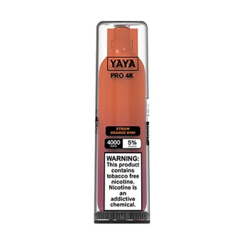 YAYA Pro 4K NTN Straw Orange Kiwi Disposable Vape Pen - eJuice.Deals