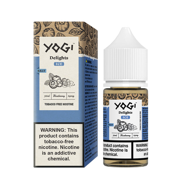 Yogi Delights Synthetic Salt - Blueberry Ice - 30mL - Kure Vapes
