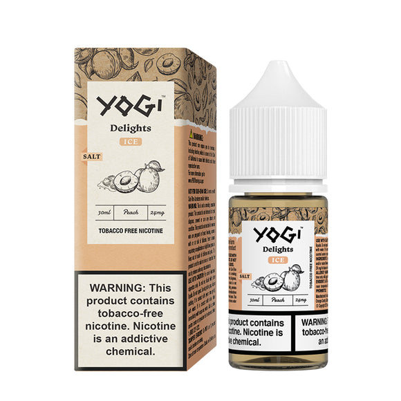 Yogi Delights Synthetic Salt - Peach Ice - 30mL - Kure Vapes